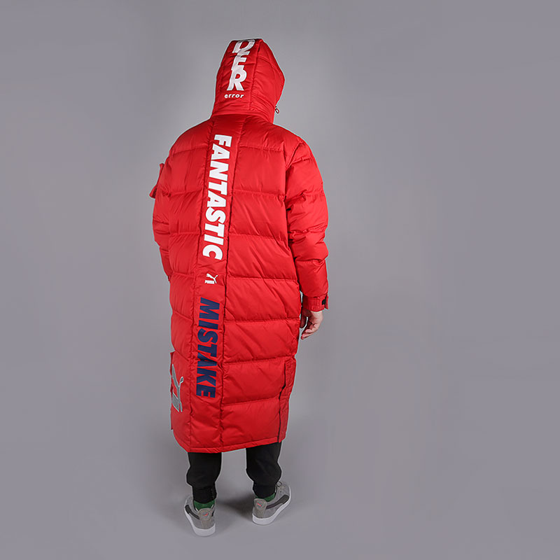 мужской красный пуховик PUMA x Ader Down Coat 57695643 - цена, описание, фото 7